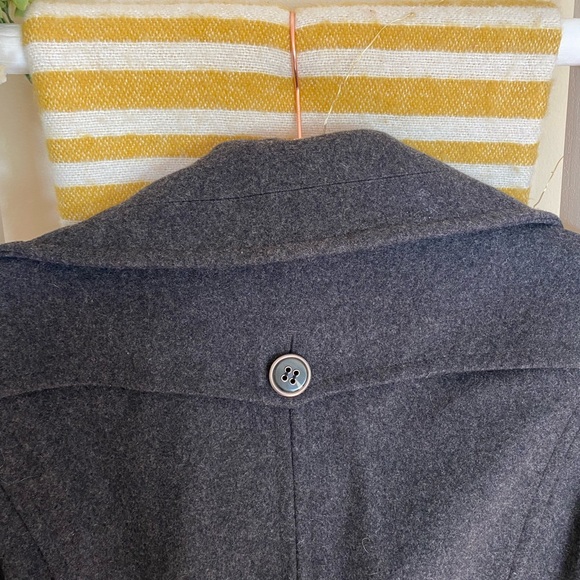 Express Grey Wool Coat - Picture 7 of 9